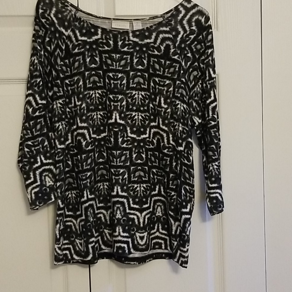 Chico's patterned shirt